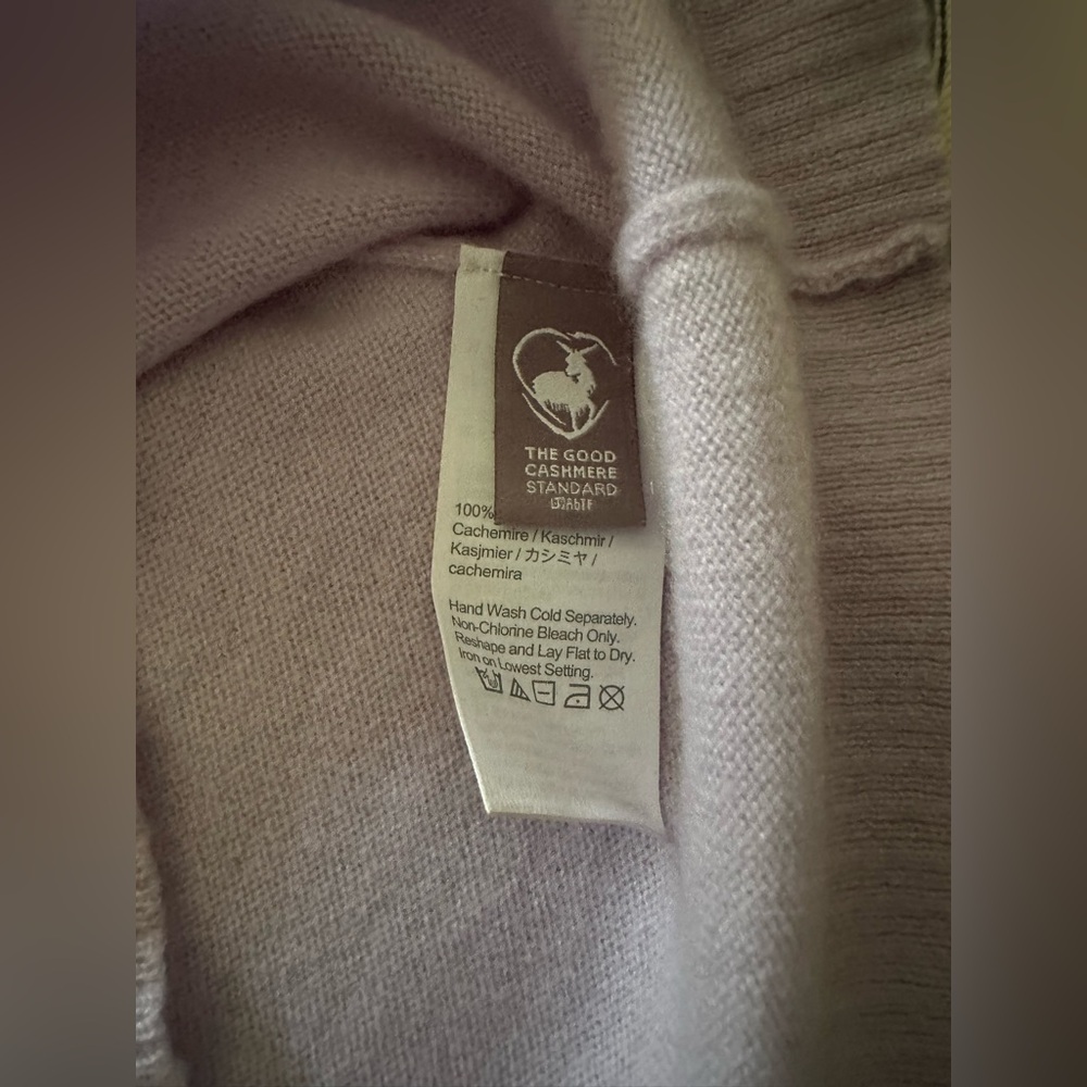 J. Crew Cashmere Shirt Sleeve Sweater - Lavender / Lilac - Size M - Picture 4 of 6